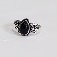 Handmade Black Onyx Gemstone 925 Silver Ring Sz 6.25 Sy-17900 The Item You See Is The Exact Piece You Will Receive-Excellent Quality & Design~ 100% Brand New-Black Onyx Gemstone-925 Sterling Silver Stamped-Vintage/Antique Style-Designed Band-Handmade Please See Photos For Shape/Curves/Condition/Colors/Texture/Style/Design/Engraving I Want You To Have The Very Best Shopping Experience So Please See All Photos Of Item. Size 6.25 Gothic Black Ring Stamped 925, Vintage Onyx Ring, Black Onyx Ring, Onyx Gemstone, 925 Silver Ring, Onyx Ring, Antique Rings, 925 Silver Rings, Ring Silver