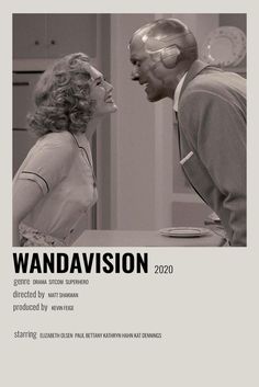 the movie poster for vandavision starring actors