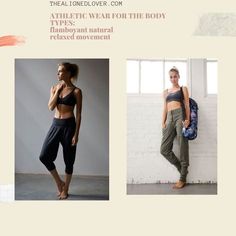 Gym Wear/ Active Wear Ideas for the Kibbe Flamboyant Natural | The Aligned Lover Kibbe Flamboyant Natural, Flamboyant Natural, Broad Shoulders, Active Outfits, Workout Outfit, Natural Style, Gym Wear, Athletic Wear, Gym Outfit