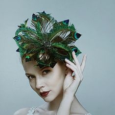 This Fascinator Is Absolutely Stunning! Beautiful Green Blue, Teal, Brown Peacock Feather Fascinator, Clip, New In Package! Earflap Beanie, Kentucky Derby Fascinator, Raspberry Beret, Veiled Hats, Christmas Beanie, Derby Fascinator, Feather Fascinator, Fedora Hat Women, Purple Hats