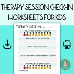 Therapy Session Check-in Worksheet for kids, Before Session, After Session Feminist Therapy, Therapy Homework, Therapist Resources, Play Therapy Activities, Kids Coping Skills, School Social Worker, Individual Counseling, Individual Therapy, Worksheet For Kids