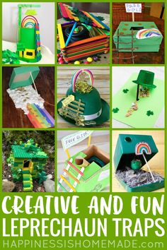 st patrick's day crafts and activities for kids to do with the leprechaun trap