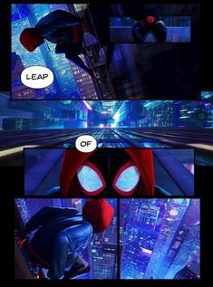 spider - man into the spider - verse storyboard art