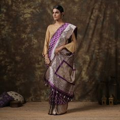 Banarasi silk saree is undoubtedly the queen of all sarees. Its design, beauty, elegance, and charm is unmatchable. Let your wardrobe be as luxurious as the history of Banarasi silk. Each of genuine hand-woven banarasi sarees is worth your wardrobe. Katan is a luxury and just own it! Fabric: Pure katan silk Weave- Kadwa Blouse- plain with zari border Length – Saree 5.5 meters, Blouse 1 meter Note- There may be slight color variations due to photographic reasons. This is a hand-woven product and Elegant Meenakari Pre-draped Saree, Elegant Pre-draped Meenakari Saree, Transitional Meenakari Raw Silk Saree, Traditional Pre-draped Raw Silk Saree With Meenakari, Elegant Banarasi Silk Pre-draped Saree With Meenakari, Traditional Raw Silk Pre-draped Saree With Meenakari, Handloom Banarasi Silk Pre-draped Saree, Pre-draped Raw Silk Saree With Meenakari, Traditional Draped Banarasi Silk Saree