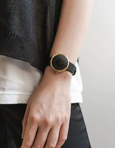 Friday 34MM | Black Watches for Women | MAVEN Watches Leather Band Watches, Small Watches, Modern Construction, Small Watch, Minimalist Watch, Best Leather, Urban Nature, Natural Landscapes, Watches For Women