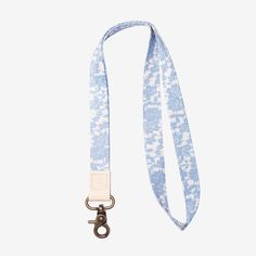 Blue floral neck lanyard Thread Wallets, Cute Lanyards, Lavender Opal, Neck Lanyard, Keychain Clip, Wrist Lanyard, Jewelry Accessories Ideas, Pouch Organizer, Backpack Tote Bag