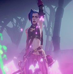 Jinx Gift Arcane Pfp, Jinx Pfp Gif, Jinx Arcane Gif, Arcane Gif, Gym Icon, Persona 5 Anime