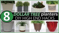 8 dollar tree planters diy high end hacks