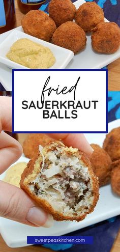 fried sauerkraut balls are an easy appetizer to serve at any party