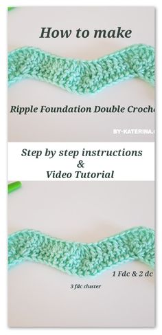 the instructions for how to make crochet ribbon