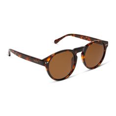 Shape up. The classic round style gets an update in Cody. Featuring an acetate frame and medium size fit. Classic Round Frame Sunglasses For Beach, Brown Round Sunglasses For Beach, Casual Brown Round Sunglasses, Classic Brown Round Sunglasses, Classic Round Brown Sunglasses, Travel Case, Polarized Sunglasses, Buy 1, Tortoise