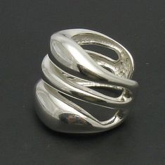 Sterling silver ring 925/1000, spiral. Stamped 925.Approximate weight 13.3grams. Width 2.2cm (0.88 inches). Adjustable size! All our jewels are made from solid sterling silver 925/1000 and are carefully crafted by hand in our family workshop. We dispatch your orders in 5 working days, worldwide and the postage is $5. We ship registered priority mail. Please allow 5-7 working days for delivery in Europe and 10-15 working days outside Europe. For any questions - please do not hesitate to contact m Nickel-free Silver Spiral Rings, Nickel-free Spiral Silver Rings, Silver Spiral Sterling Silver Ring, Spiral Sterling Silver Rings, Silver Spiral Ring With Polished Finish, Sterling Silver Spiral Ring, Fall Decorations Porch, Fall Decorations, Sterling Silver Ring