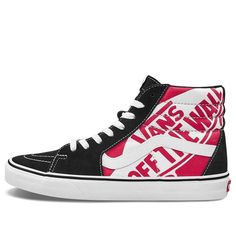 Vans OTW QUARTER SK8HI LOGO VN0A4BV6V3T Sk8 Hi Vans, Vans Sk8 Hi, Red Sneakers, Vans Off The Wall, Vans Shop, Sk8 Hi, Logo Black, Vans Sk8, Hummel Sneaker