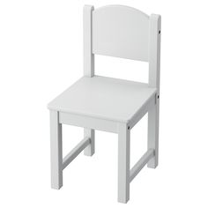 a white wooden chair on a white background