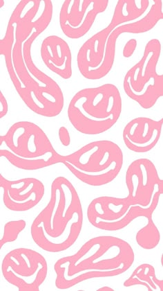 a pink and white background with wavy lines