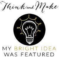 a black and white photo with the words, think and make my bright idea was featured