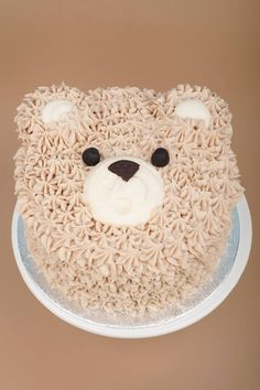 a cake that looks like a teddy bear