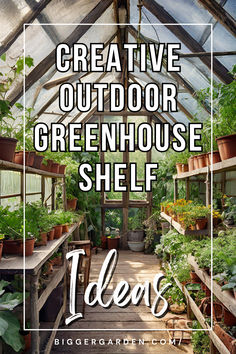 A well-organized greenhouse with multiple shelves filled with various plants. DIY Mini Greenhouse, Cheap Greenhouse, Indoor Greenhouse, Patio DIY, Small Greenhouse, Survival Gardening, Greenhouse Plans, and Growing Plants Indoors are all related to optimizing greenhouse space and plant growth. Greenhouse Exterior Gardens, Greenhouse Landscape Ideas, Greenhouse On Patio, Diy Greenhouse Shelves Plant Stands, Green House Storage Ideas, Greenhouse Setup Ideas, Greenhouse Lighting Ideas, Hot House Greenhouse Diy, Greenhouse Design Ideas