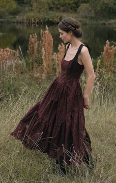 Black Lace Two Piece Dress, Of Her Own Kind Dress, Dark Boho Dress, Lace Up Dresses, Dark Academia Aesthetic Dress, Dark Romantic Style, Summer Red Dress, Spooky Dress, Dark Feminine Style