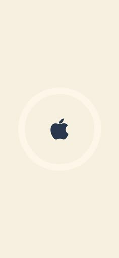 an apple logo in the middle of a white circle