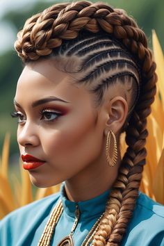 In this blog post, we’re showcasing the top 10 all-back cornrow hairstyles that blend timeless chic with modern glamour. Braids With Color Extensions, Braids With Color, Braids Styling, Cornrows Braids For Black Women, Different Braids, Color Extensions, Colored Braids, African Hair Braiding Styles, Braided Hairstyle