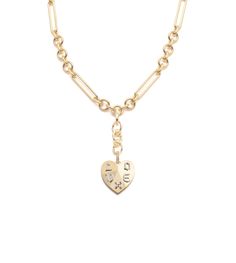 Description Handcrafted in 18-karat Yellow Gold, this Facets of Love Midsized Mixed Clip Chain Necklace symbolizes Love. The medallion has the word 'Love' in pave Old English Letters with a true love knot at the bottom of the pendant that represents the many facets of our relationships in the 7 types of love. This helps us appreciate how much love is in our life already. How we think about our relationships allow our love to grow... More than yesterday, and less than tomorrow.Endless in both app 7 Types Of Love, Layered Bangles, Types Of Love, Old English Letters, English Letters, Heart Gemstone, Love Knot, Layered Bracelets, Old English