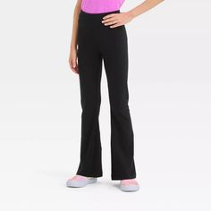 Girls' Flare Leggings - Cat & Jack™ Black M : Target Flare Leggings, Girls Shopping, Same Day Delivery, Fall Outfits, Target, Drive, Leggings, Clothes, Black