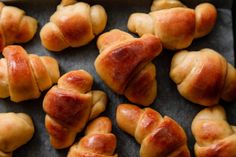 freshly baked pastries on a baking sheet ready to be eaten