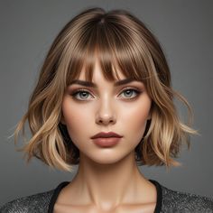 Short Shaggy Bob, Adorable Hairstyles, Bangs Haircut, Summer Haircut, Daily Uniform, Braids Pictures, Straight Bangs, 2023 Hair, Summer Haircuts