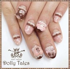 Nails With Pink, Choco Biscuit, Her Nails, Pink And Brown