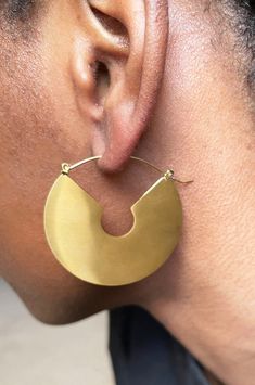 A brushed texture arc style earrings that feature 14k gold plated titanium and a brushed/matte finish Style Arc, Domed Ring, Ring Photos, Style Earrings, Nostril Hoop Ring, Band Rings, Jewelry Earrings Dangle, Etsy Earrings, Dangle Drop Earrings