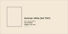 a white square with the words summer white sv777