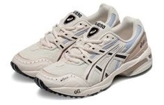 Asics Sporty Cream Sneakers, Cream Asics Sporty Sneakers, Sporty Cream Asics Sneakers, Casual Beige Asics Sneakers, Dad Shoes