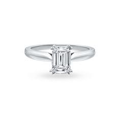 Harry Winston Ring, Emerald Cut Moissanite Ring, Wedding Ring Solitaire, Harry Winston Diamond, Rare Diamonds, Propose Ring, Prong Ring, Moissanite Band