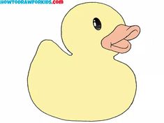 a drawing of a ducky looking at the camera