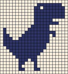 a blue and white cross - stitch pattern is shown