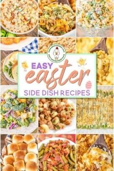 the cover of easy easter side dish recipes