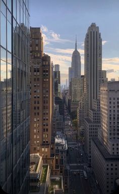 the city is full of tall buildings and skyscrapers