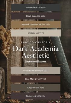 the back side of an advertisement for dark academy aesthetic