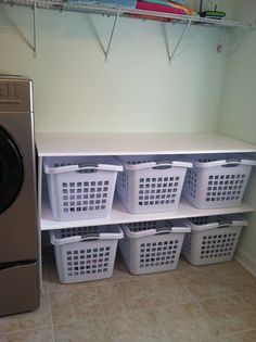 the laundry room is clean and ready for us to use