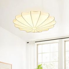 Semi-Flush Mount Ceiling Lights - Bed Bath & Beyond Roast Meat, Fabric Ceiling, White Ceiling Light, Contemporary Fabric, White Ceiling, Fabric Shades