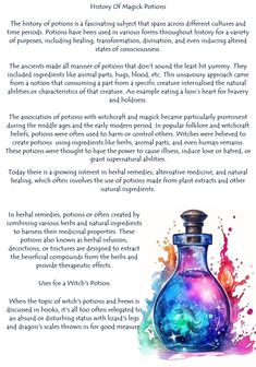 an article about the history of magic bottles