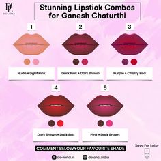 Lip Combos Matte, Lip Color Shades, Lip Combos