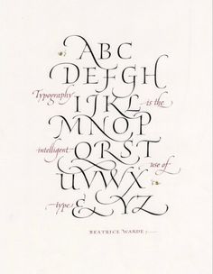 an old fashioned alphabet with some type of lettering