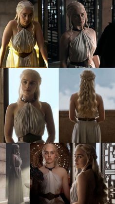 Game Of Thrones White Dress, Games Of Thrones Daenerys, Deanyres Targaryen Outfits, Deneryes Targeryan Costume, Danaerys Targaryen Outfit, Got Daenerys Dresses, Danarys Targaryen Outfits, Game Of Thrones Outfits Inspiration