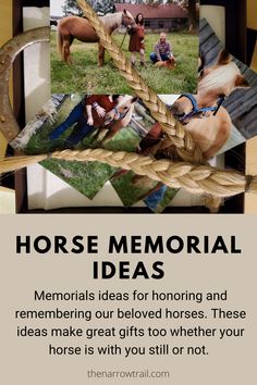 horse memorial ideas for horses and their owners