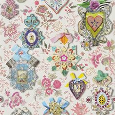 Buy PCL694/01 Cocarde Opiat by Designer Guild Wallpaper Christian Lacroix Wallpaper, Designers Guild Wallpaper, Luxury Wallpaper, Wallpaper Calculator, Pattern Matching, Designers Guild, Christian Lacroix, Wallpaper Ideas, Remodel Ideas