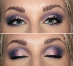 purple smokey shadow Blue Smokey Eye, Purple Smokey Eye, Makeup Tip, Makijaż Smokey Eye, Purple Eyeshadow, Evening Makeup, Smokey Eyes, Kiss Makeup, Blue Eye Makeup