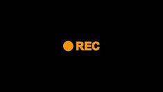 an orange rec logo on a black background