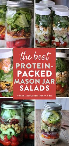 the best protein packed mason jar salads